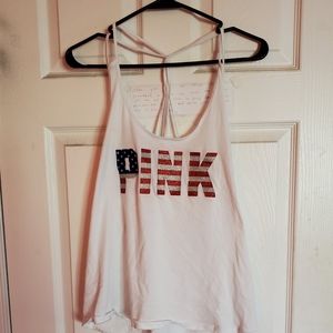 PINK American Flag Tank